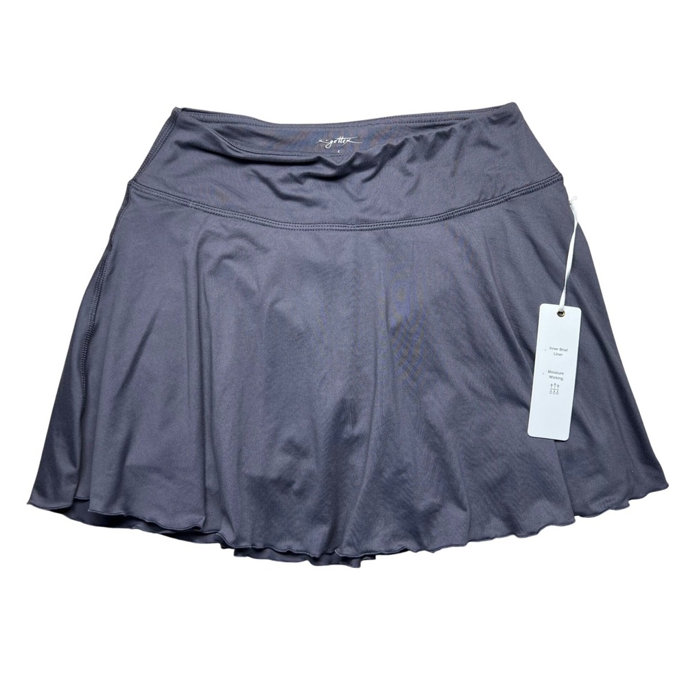 X By Gottex Skort NWT Women's Size S‎ Gray Athletic Tennis Golf Skirt Shorts